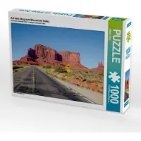 CALVENDO Auf dem Weg zum Monument Valley 1000 Teile Puzzle quer 640x480mm, Viola Melanie; 7341449