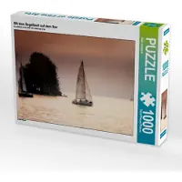 CALVENDO Mit dem Segelboot auf dem See 1000 Teile Puzzle quer 640x480mm, Gaymard Alain; 7373852