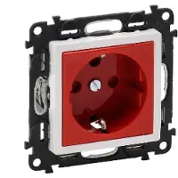 Legrand 753131 Valena Life Schutzkontaktsteckdose Codiert Farbe: Rot