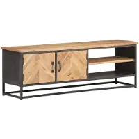 Syfax TV-Schrank 120x30x40 cm Massivholz Akazie
