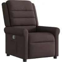 Syfax Relaxsessel Dunkelbraun Stoff
