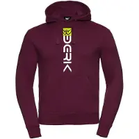 Berik Digital Hoodie, burgunderrot/weiß, XL