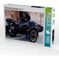 CALVENDO JAWA-Motorrad mit Beiwagen in Havanna 1000 Teile Puzzle quer 640x480mm, von Löwis of Menar Henning; 7385574