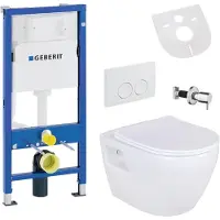BELVIT Hänge Dusch Wand WC Taharet Toilette Absperrventil passend für Geberit UP100 Vorwandelement