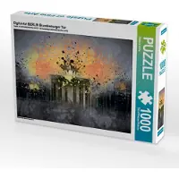 CALVENDO Digital-Art BERLIN Brandenburger Tor 1000 Teile Puzzle quer 640x480mm, Viola Melanie; 7291858