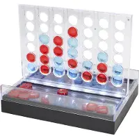 Spies Online LED-Vier-Gewinnt-Brettspiel – Leuchtendes Strategiespiel – Glow-in-the-Dark – Für Kinder und Erwachsene