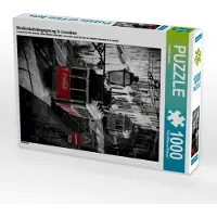 CALVENDO Straßenbahnbegegnung in Lissabon 1000 Teile Puzzle hoch 480x640mm, Urbach Robert; 7320992