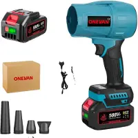 OEM Turbo-Bläser, bürstenloser Motor, 350 m/s Windgeschwindigkeit, 1 Batterie 1 EU Ladegerät