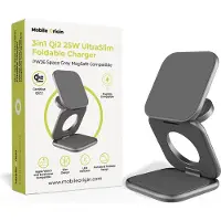 Mobile Origin MO-USF-PW36-GRY, Drinnen, USB, Kabelloses Aufladen, Grau