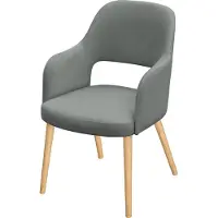 Mirjan 24 Stuhl K85 R, Elegante Wohnzimmerstühle, Polsterstuhl, Komfortable Stuhl mit Holzkonstruktion (Farbe: Magic Velvet 2217, Füße: Buche)