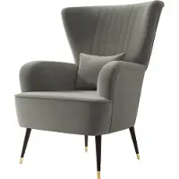 Mirjan 24 Sessel Manidi, Relaxsessel, Elegant Armsessel, Fernsehsessel, Sitzmöbel (Farbe: Magic Velvet 2217)