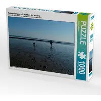 CALVENDO Wattspaziergang mit Hund an der Nordsee 1000 Teile Puzzle quer 640x480mm, Lehmann Steffani; 7364248