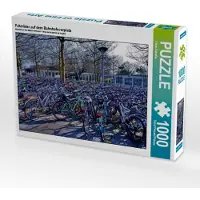 CALVENDO Fahrräder auf dem Bahnhofsvorplatz 1000 Teile Puzzle quer 640x480mm, Eckerlin Claus; 7354434