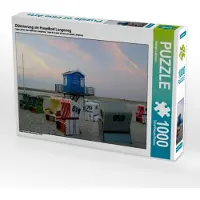 CALVENDO Dämmerung am Hauptbad Langeoog 1000 Teile Puzzle quer 640x480mm, Lehmann Steffani; 7414458