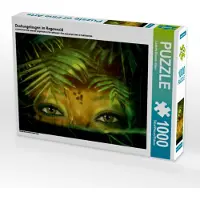 CALVENDO Dschungelaugen im Regenwald 1000 Teile Puzzle quer 640x480mm, Brunner-Klaus Liselotte; 7372478