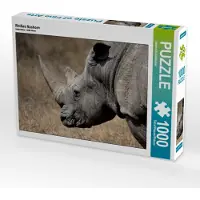 CALVENDO Weißes Nashorn 1000 Teile Puzzle quer 640x480mm, Schörkhuber Johann; 7315912