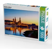 CALVENDO Dresden am Abend 1000 Teile Puzzle quer 640x480mm, ; 7308875