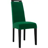 Mirjan 24 Polsterstuhl K79, Esszimmerstuhl aus Buchenholz, 59x45x100 cm, Stuhl (Holzfarbe: Schwarz, Stofffarbe: Magic Velvet 2225)