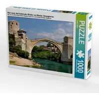 CALVENDO Stari most, die historische Brücke von Mostar, Herzegowina 1000 Teile Puzzle quer 640x480mm, Zillich Bernd; 7420000