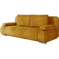 Mirjan 24 Schlafsofa Emma, Sofa mit Bettkasten und Schlaffunktion, Polstersofa Couch vom Hersteller (Farbe: Wave 05)