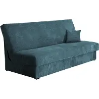 Mirjan 24 Schlafsofa Adela Mini Cord, Couch mit Schlaffunktion und Bettkasten, 3 Sitzer Aufklappbar Sofa (Farbe: Poso 01)