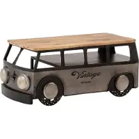 Woodkings Couchtisch Camper 110x55 Metall Holz Autotisch Sofatisch Unikat Wohnzimmer Möbel