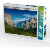 CALVENDO Der Tunnel View Point bietet einen Blick auf El Capitan, Half Dome und Bridalveil Fall im Yosemite National Park 1000 Teile Puzzle quer 640x480mm, Schepp Michael; 7461921
