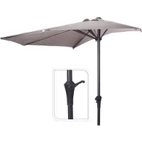Basics Half Gartenschirm