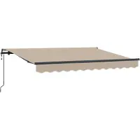 Syfax Elektrische Markise 3,5 x 2 m Beige 100% Polyester