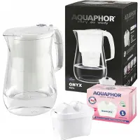 AQUAPHOR Filterkanne mit B25 Maxfor Magnesium-Filtereinsatz Onyx DEXY-L1