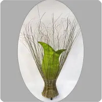 SIMANDRA Deko-Leuchte Stimmungsleuchte asiatische Lampe Stehleuchte Tischleuchte Tischlampe Bali Asia TULPE klein 60 cm : grün Farbe: Grün