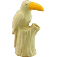 Creativ home Tischvase "Vase", grün, B:11,5cm H:16,5cm T:6,5cm, Vasen, Tischvase, mit floralem Dekor