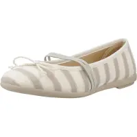 Vulladi Espadrilles für Damen aus atmungsaktivem Leinen in Beige mit Streifenmuster