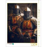 CALVENDO Puzzle: Das Mittelalter – mit Drachen, Rittern und Burgen | 1000 Teile, fertige Größe: 64 x 48 cm | Fotopuzzle für entspannte Stunden