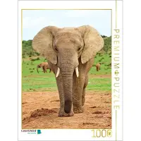 CALVENDO Puzzle – Elefant | 1000 Teile, fertige Größe: 64 x 48 cm | Fotopuzzle für entspannte Stunden