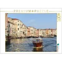 CALVENDO Puzzle: Gondel auf dem Canal Grande in Venedig | 1000 Teile, fertige Größe: 64 x 48 cm | Fotopuzzle für entspannte Stunden
