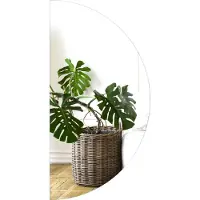 Coloray Spiegel – Badspiegel mit Beleuchtung Badezimmerspiegel LED - Halbkreis 60cm - (Kaltweiß 6500K)