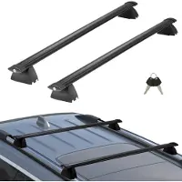 StarTech.com Schwarze Dachträger-Querstangen - Jeep Grand Cherokee 2011–2021 - Gerillte Seitenschienen - 90 kg Tragkraft - Aluminium-Querstangen mit Schlössern - Dachgepäckträger-Zubehör