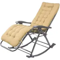 Aptel | Liegenauflage, Auflage für Gartenliege, 160cm, Auflagen für Deckchair, Polsterauflage für Sonnenliege, Kissen für Liegestuhl, Beige