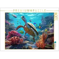 CALVENDO Puzzle: Die Riesenschildkröte | 1000 Teile, fertige Größe: 64 x 48 cm | Fotopuzzle für entspannte Stunden