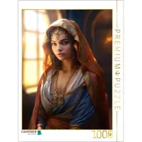 CALVENDO Puzzle "Arabische Prinzessin" | 1000 Teile, fertige Größe: 64 x 48 cm | Fotopuzzle für entspannte Stunden