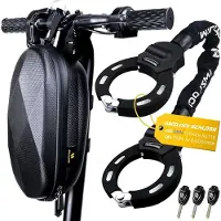 Sonstiges AMZLOCK E Scooter Schloss 8mm Dicke Kettenschloss 3 Schlüssel 1.6kg 75cm Schloss Tasche