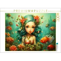CALVENDO Puzzle, Meerjungfrau | 2000 Teile, fertige Größe: 90 x 67 cm | Fotopuzzle für entspannte Stunden