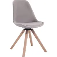 BellaFurn Samt-Esszimmerstuhl – Luxusstuhl – exklusive Optik, komfortables Drehdesign | Kleidungsfarbe: Naturfarbe: Grau