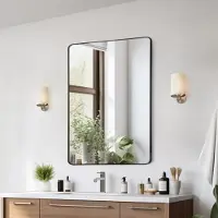 StarTech.com Rechteckiger Wandspiegel VEVRO - 915x610x25mm - Schminkspiegel für das Badezimmer - Hochwertiger Spiegel für Makeup und Pflege