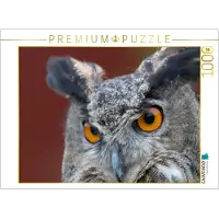 CALVENDO Puzzle: Eurasischer Uhu | 1000 Teile, fertige Größe: 64 x 48 cm | Fotopuzzle für entspannte Stunden