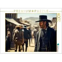 CALVENDO Puzzle – Der Clanchef – Wildwest | 2000 Teile, fertige Größe: 90 x 67 cm | Fotopuzzle für entspannte Stunden