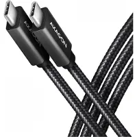 Axagon BUCM32-CM05AB SPEED+ USB-C USB 20Gbps/100W Kabel 0.5 m, 0,5 m, USB C, USB C, USB 3.2 Gen 2x2, 20 Gbit/s, Schwarz