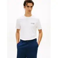 Tommy Hilfiger T-Shirt "BRAND LOVE EMBRO STACK" mit großem Rückenprint, regular fit