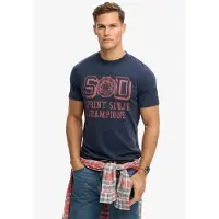 Superdry für Herren. M1012363A Vintage Prep Entspanntes T-shirt navy (XXL), Lässig, Baumwolle, Kurzarm, Marine